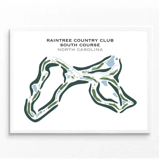 Raintree Country Club, South Course, North Carolina - Printed Golf Course