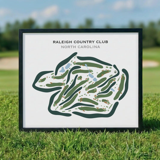 Raleigh Country Club, North Carolina - Printed Golf Courses
