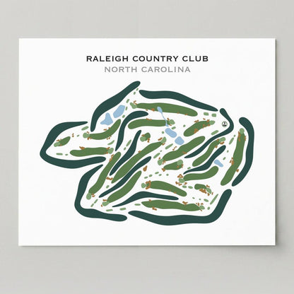 Raleigh Country Club, North Carolina - Printed Golf Courses