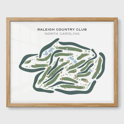 Raleigh Country Club, North Carolina - Printed Golf Courses