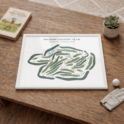 Raleigh Country Club, North Carolina - Printed Golf Courses