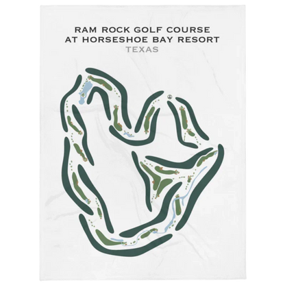 Ram Rock Golf Course, Horseshoe Bay Resort, Texas - Printed Golf Course