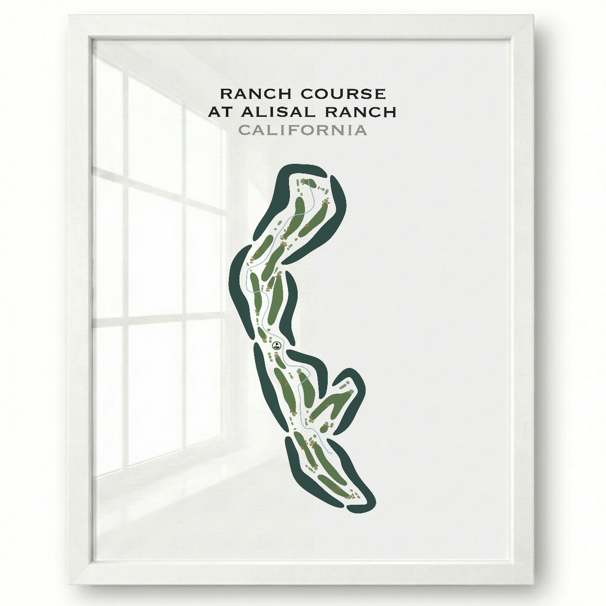 Ranch Course at Alisal Ranch, California - Printed Golf Courses