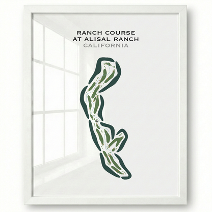 Ranch Course at Alisal Ranch, California - Printed Golf Courses