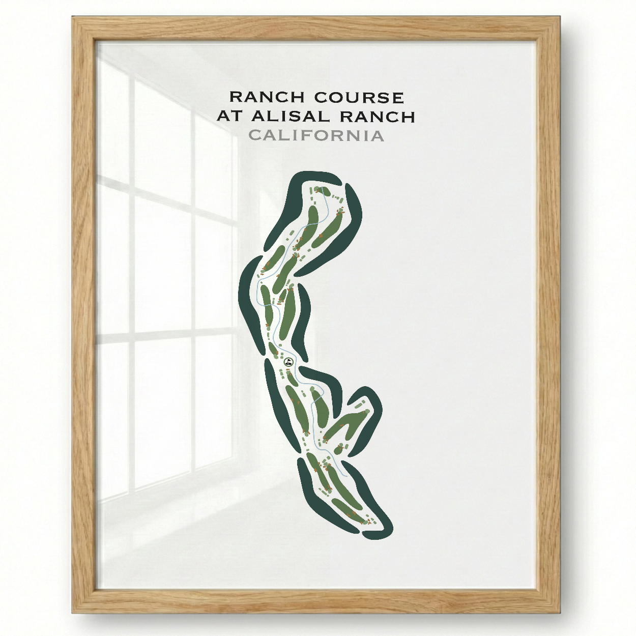 Ranch Course at Alisal Ranch, California - Printed Golf Courses