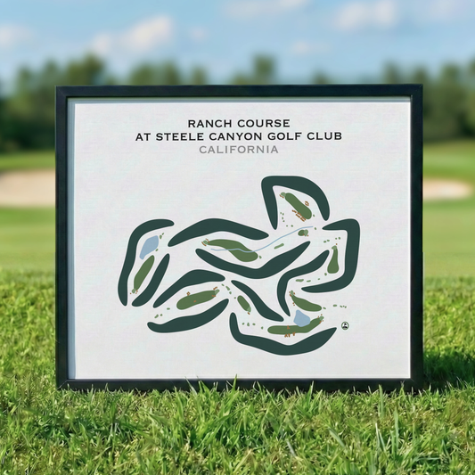Ranch Course at Steele Canyon Golf Club, California - Printed Golf Courses