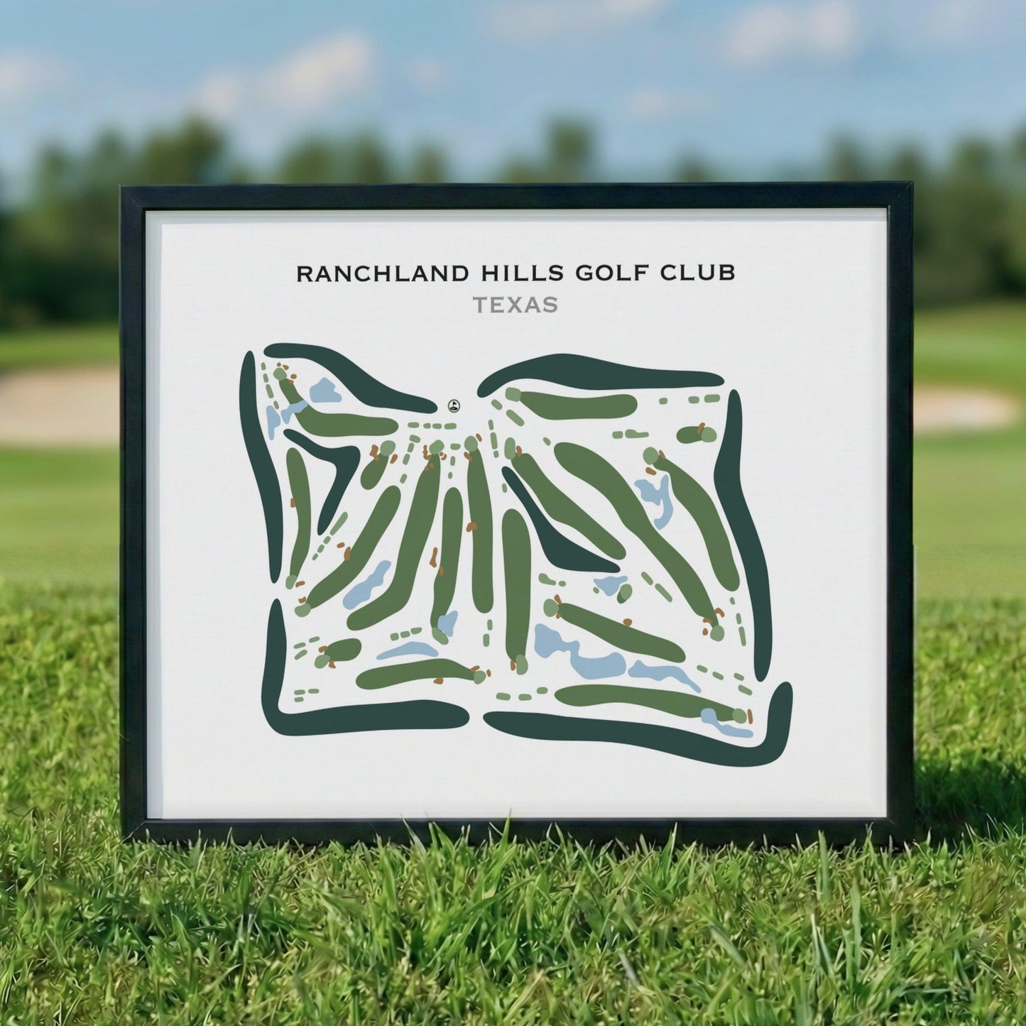Ranchland Hills Golf Club, Texas - Printed Golf Courses