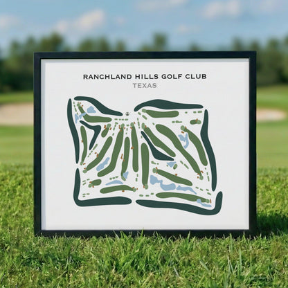 Ranchland Hills Golf Club, Texas - Printed Golf Courses