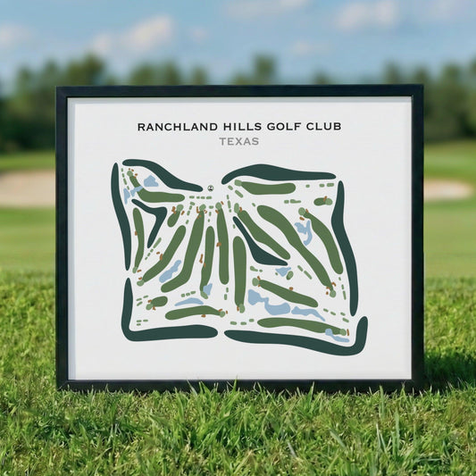 Ranchland Hills Golf Club, Texas - Printed Golf Courses