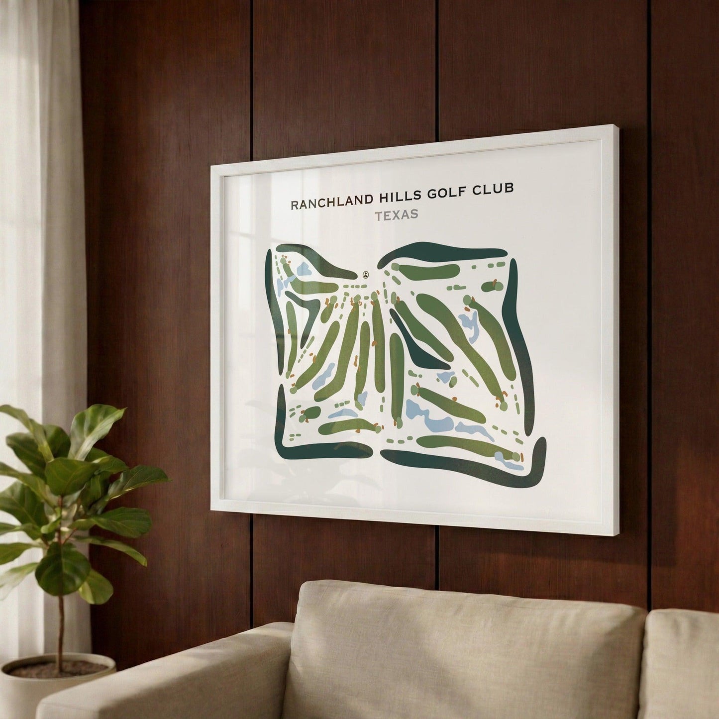 Ranchland Hills Golf Club, Texas - Printed Golf Courses
