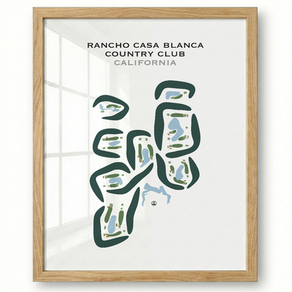 Rancho Casa Blanca Country Club, California - Printed Golf Courses