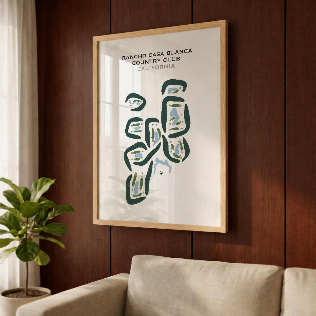 Rancho Casa Blanca Country Club, California - Printed Golf Courses