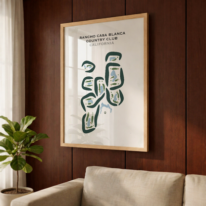 Rancho Casa Blanca Country Club, California - Printed Golf Courses