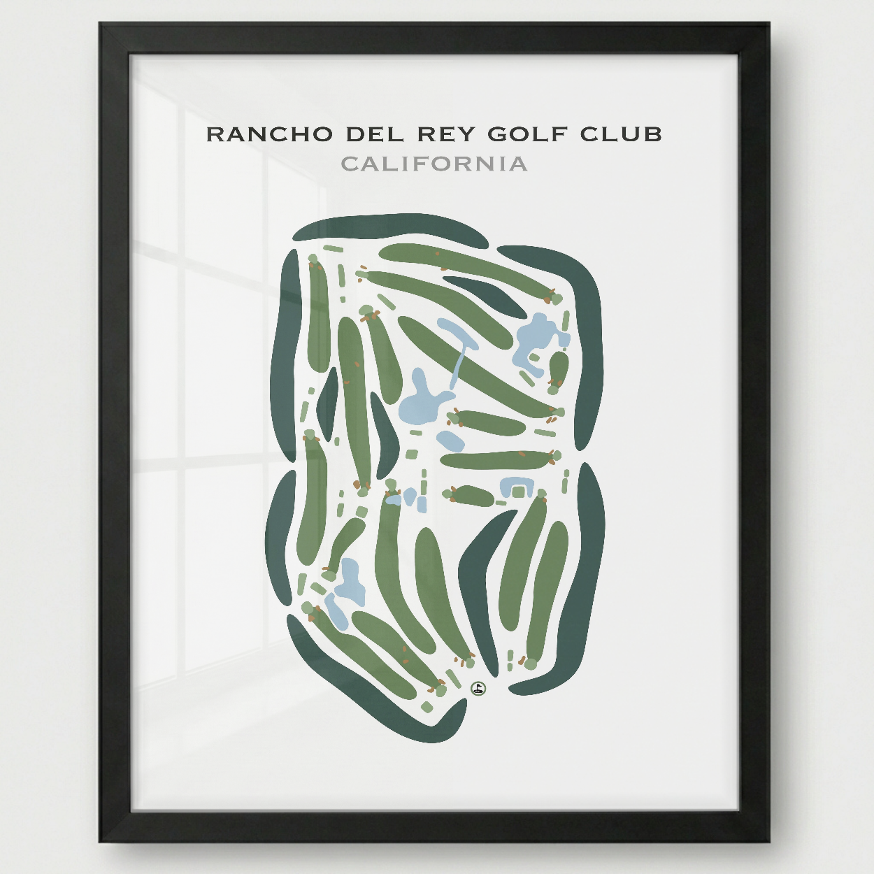 Rancho Del Rey Golf Club, California - Printed Golf Courses
