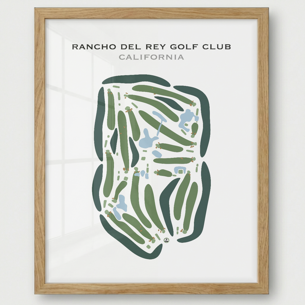 Rancho Del Rey Golf Club, California - Printed Golf Courses