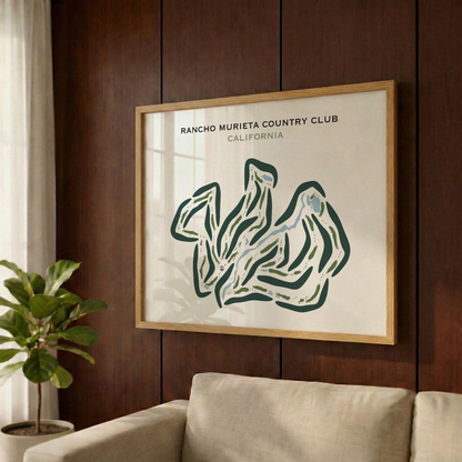 Rancho Murieta Country Club, California - Printed Golf Courses
