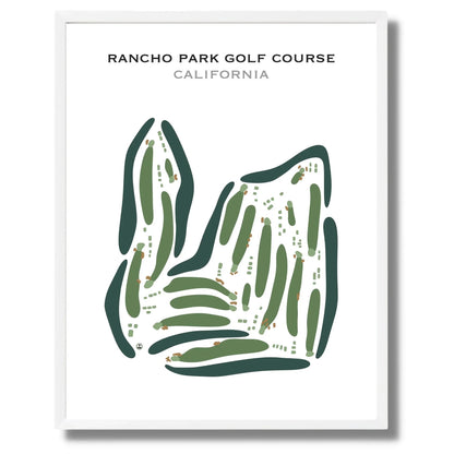 Rancho Park Golf Course, California - Printed Golf Course