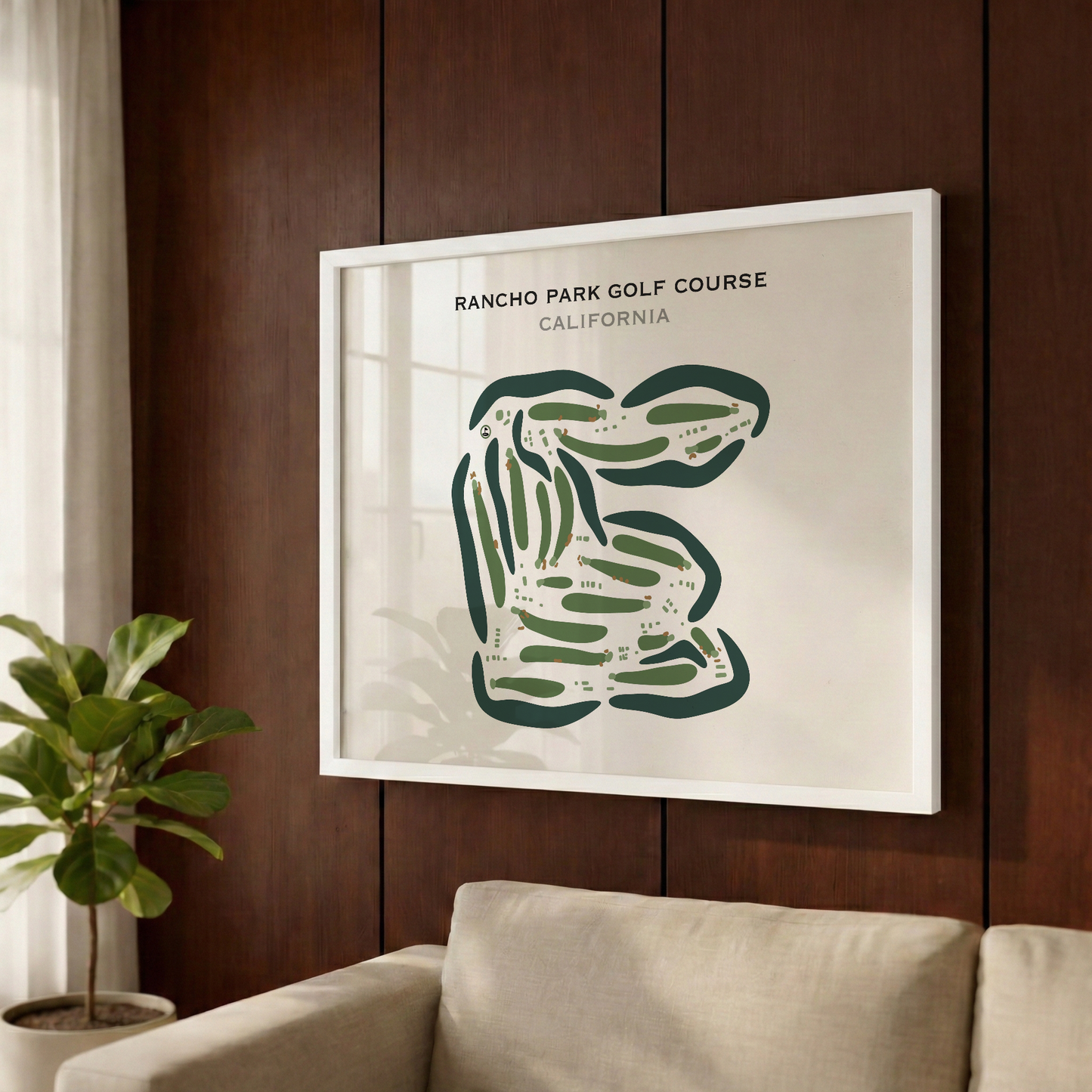 Rancho Park Golf Course, California - Printed Golf Courses