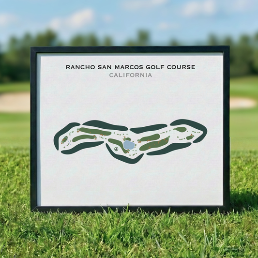 Rancho San Marcos Golf Course, California - Printed Golf Courses