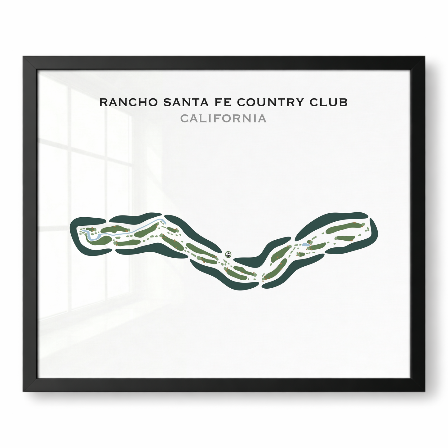 Rancho Santa Fe Country Club, California - Printed Golf Course