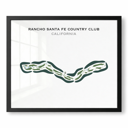 Rancho Santa Fe Country Club, California - Printed Golf Course