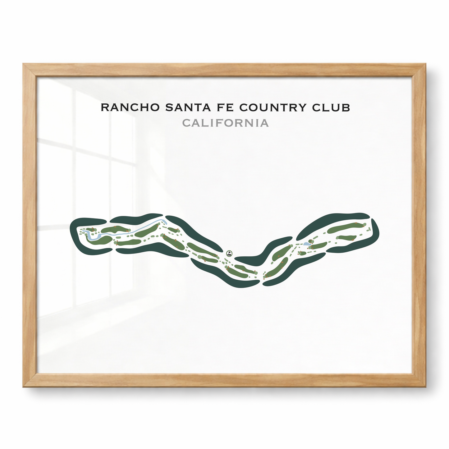 Rancho Santa Fe Country Club, California - Printed Golf Course