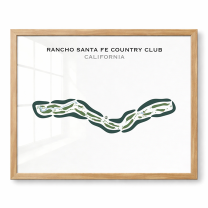 Rancho Santa Fe Country Club, California - Printed Golf Course