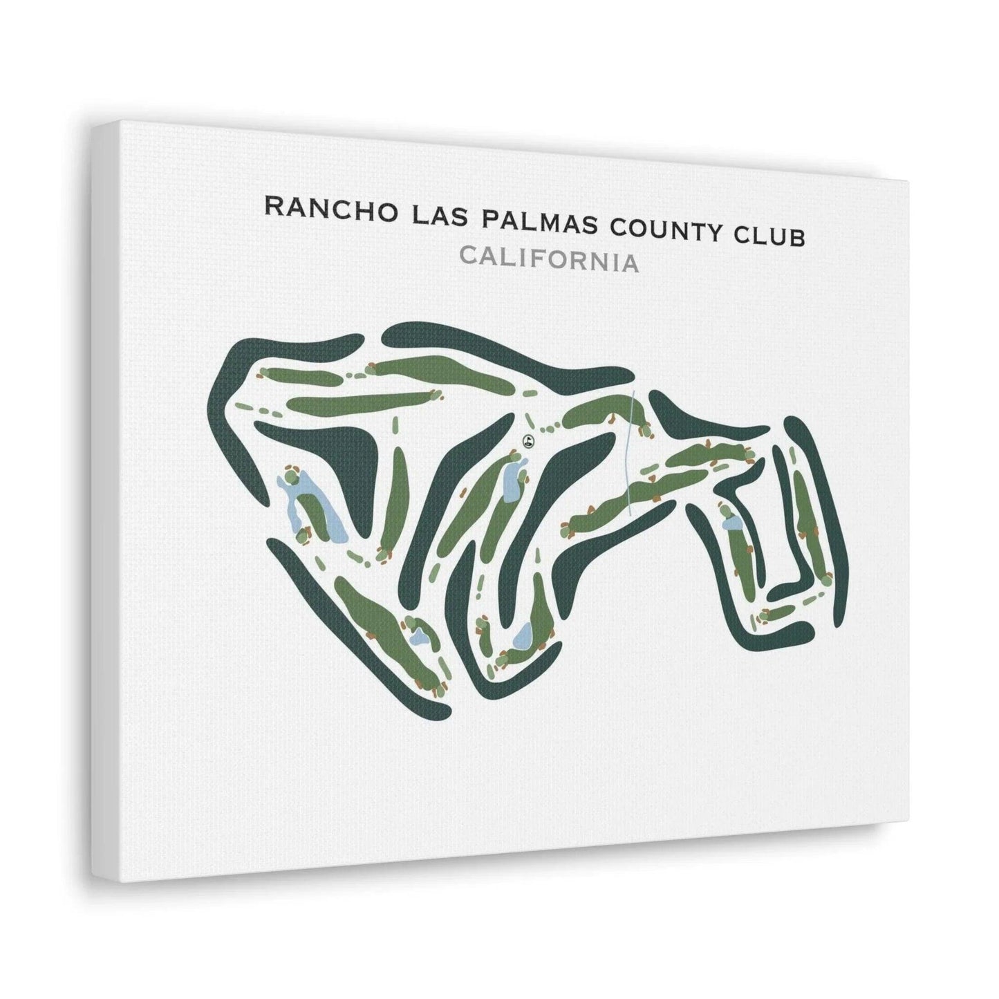 Rancho Las Palmas Country Club, California - Printed Golf Course