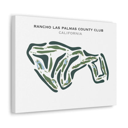 Rancho Las Palmas Country Club, California - Printed Golf Course