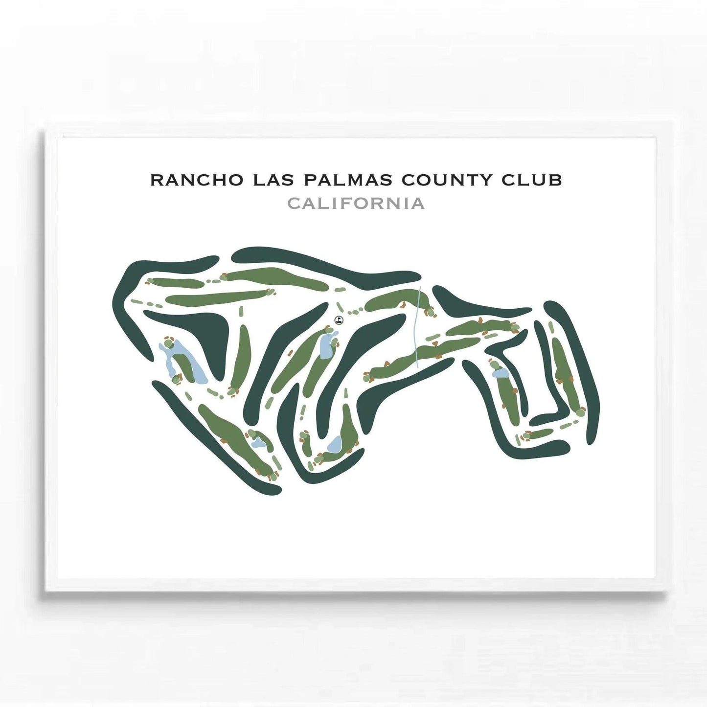 Rancho Las Palmas Country Club, California - Printed Golf Course