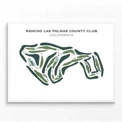 Rancho Las Palmas Country Club, California - Printed Golf Course