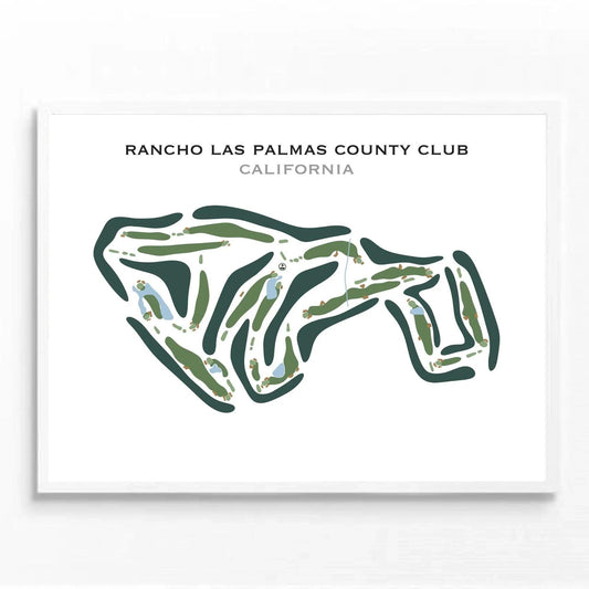 Rancho Las Palmas Country Club, California - Printed Golf Course