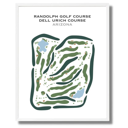 Randolph Golf Course Dell Urich Course, Arizona - Printed Golf Courses