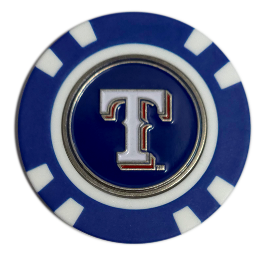 Officially Licensed Texas Rangers Poker Chip Golf Ball Marker