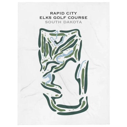 Rapid City Elks Golf Course, South Dakota - Printed Golf Course