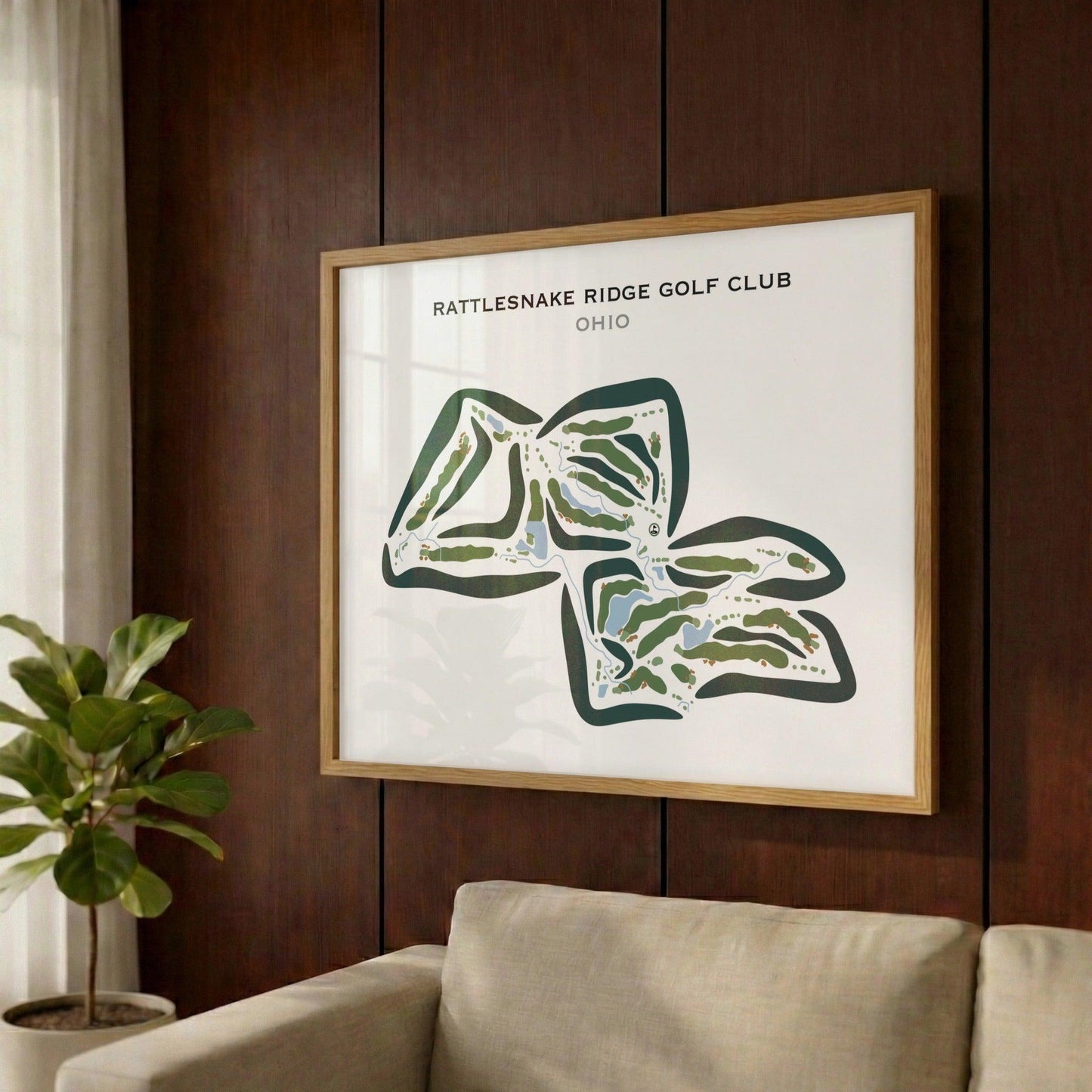 Rattlesnake Ridge Golf Club, Ohio - Printed Golf Courses