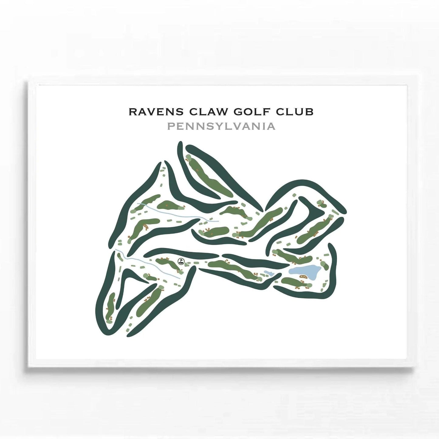 Raven's Claw Golf Club, Pennsylvania - Printed Golf Course