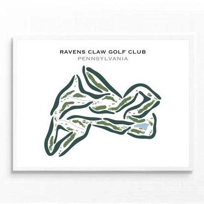Raven's Claw Golf Club, Pennsylvania - Printed Golf Course