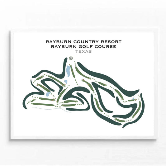 Rayburn Country Resort Rayburn Golf Course, Texas - Printed Golf Courses