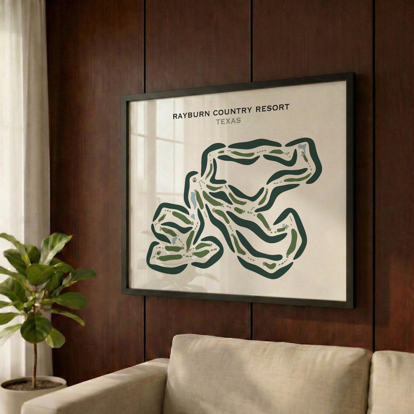 Rayburn Country Resort, Texas - Printed Golf Courses