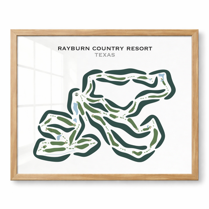 Rayburn Country Resort, Texas - Printed Golf Courses