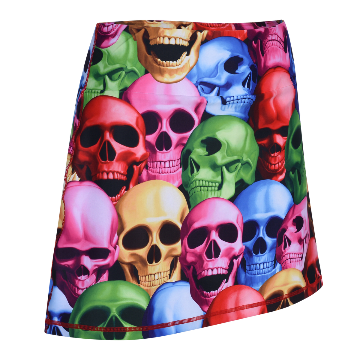 Pile of Skulls Ladies Active SKORT by ReadyGOLF
