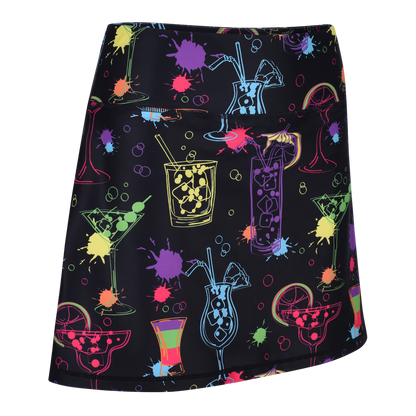 Cocktail Splash Ladies Active SKORT by ReadyGOLF