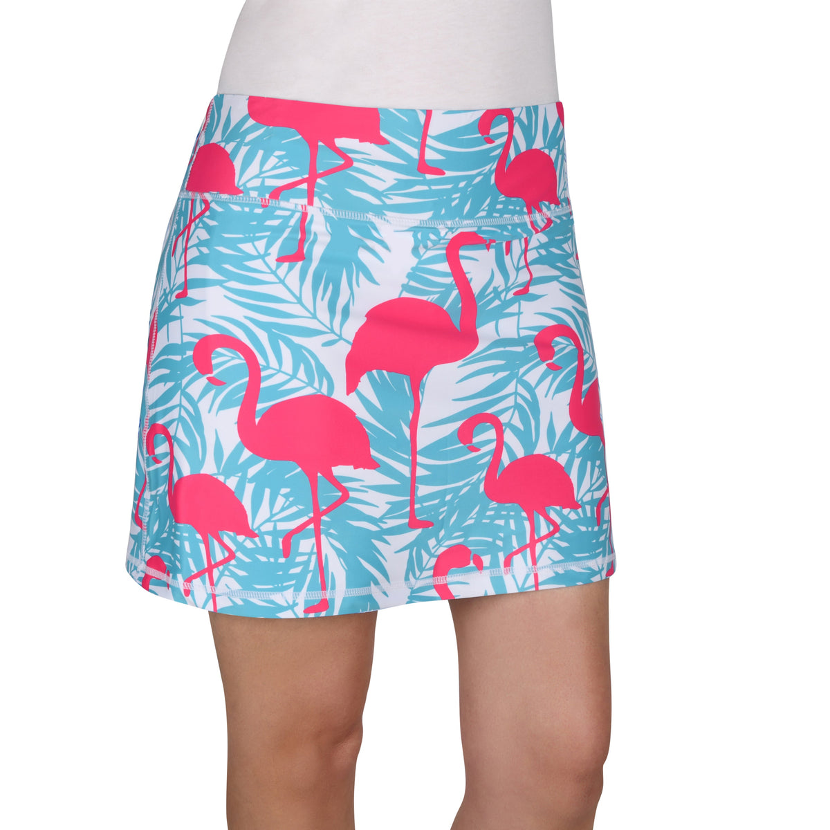 Flamingo Jungle Ladies Active SKORT by ReadyGOLF
