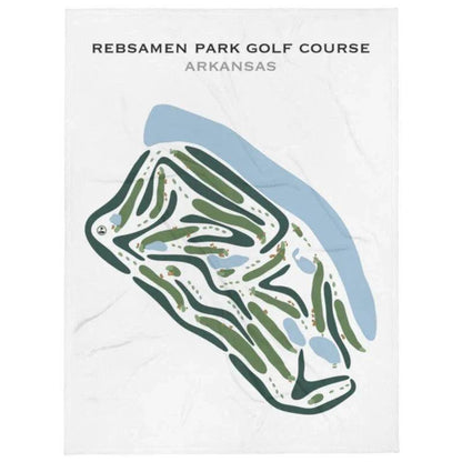 Rebsamen Park Golf Course, Arkansas - Printed Golf Courses