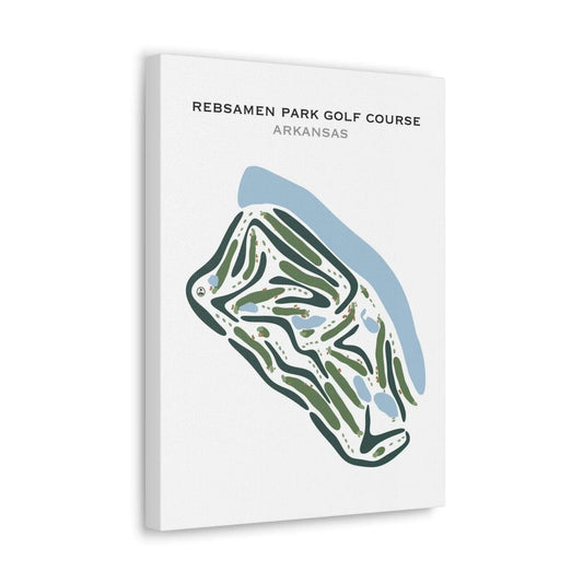 Rebsamen Park Golf Course, Arkansas - Printed Golf Courses