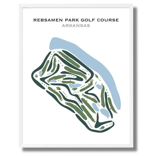 Rebsamen Park Golf Course, Arkansas - Printed Golf Courses