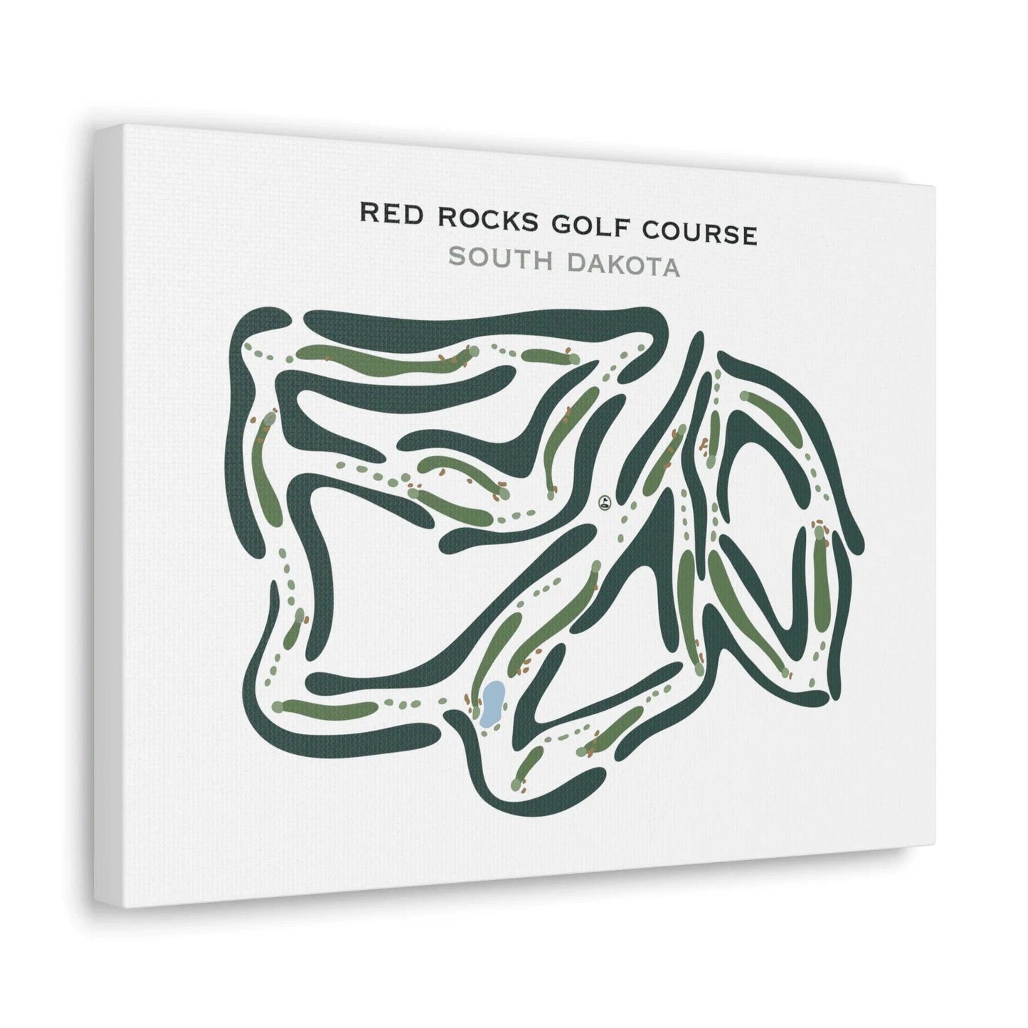 Red Rocks Golf Course, South Dakota - Printed Golf Courses