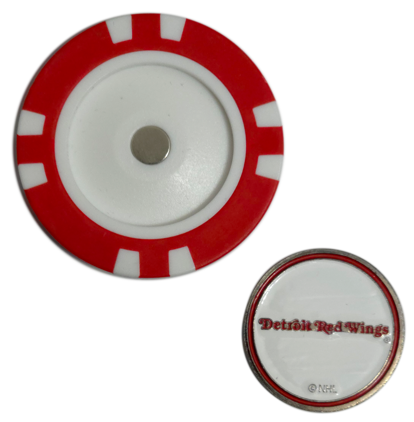Officially Licensed Detroit Red Wings Poker Chip Golf Ball Marker