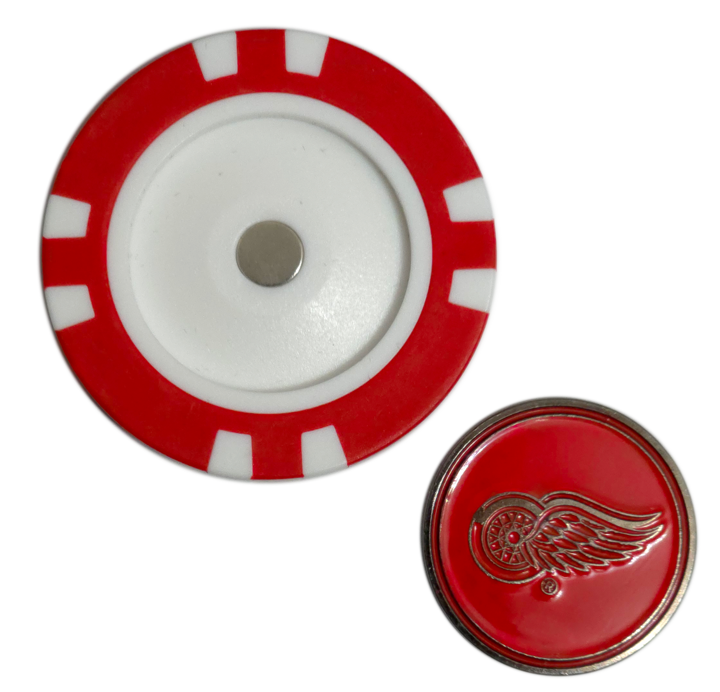 Officially Licensed Detroit Red Wings Poker Chip Golf Ball Marker